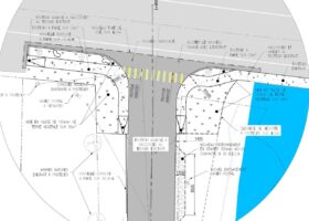 Plan de l'intersection avec la route 170